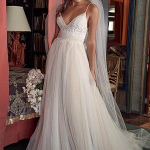 Tulle Mauve Bridal Gown by Watters W*too size 12